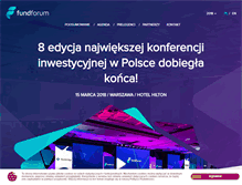 Tablet Screenshot of fundforum.pl